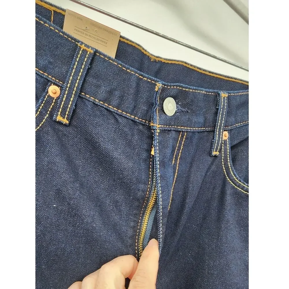 New NWT Levi's‎ 512 Slim Taper Eco Ease Size 36 X 32 Dark Wash